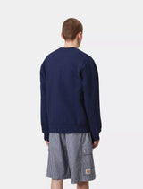 Carhartt WIP - Script Embroidery Sweatshirt - Navy