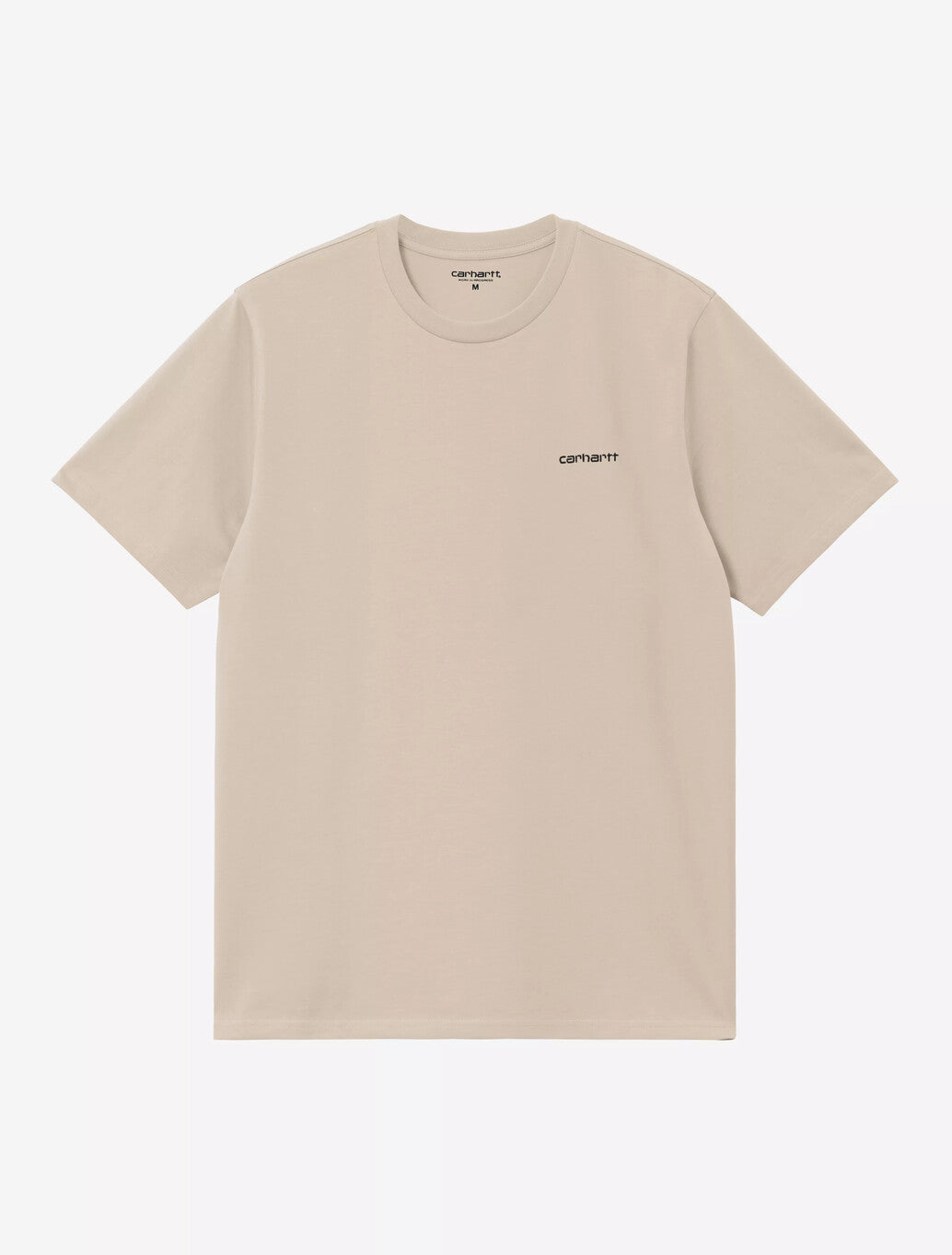 Carhartt WIP Script Embroidery T-Shirt in Beige