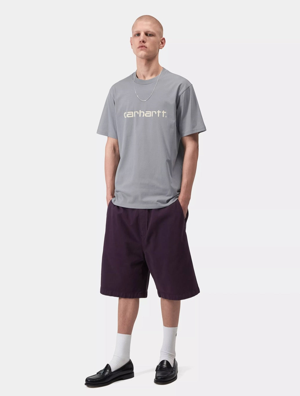 Carhartt WIP S/S Script T-Shirt - Denim Light Blue