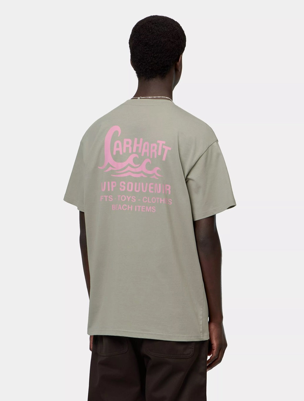 Carhartt WIP Waves T-Shirt in Light Khaki