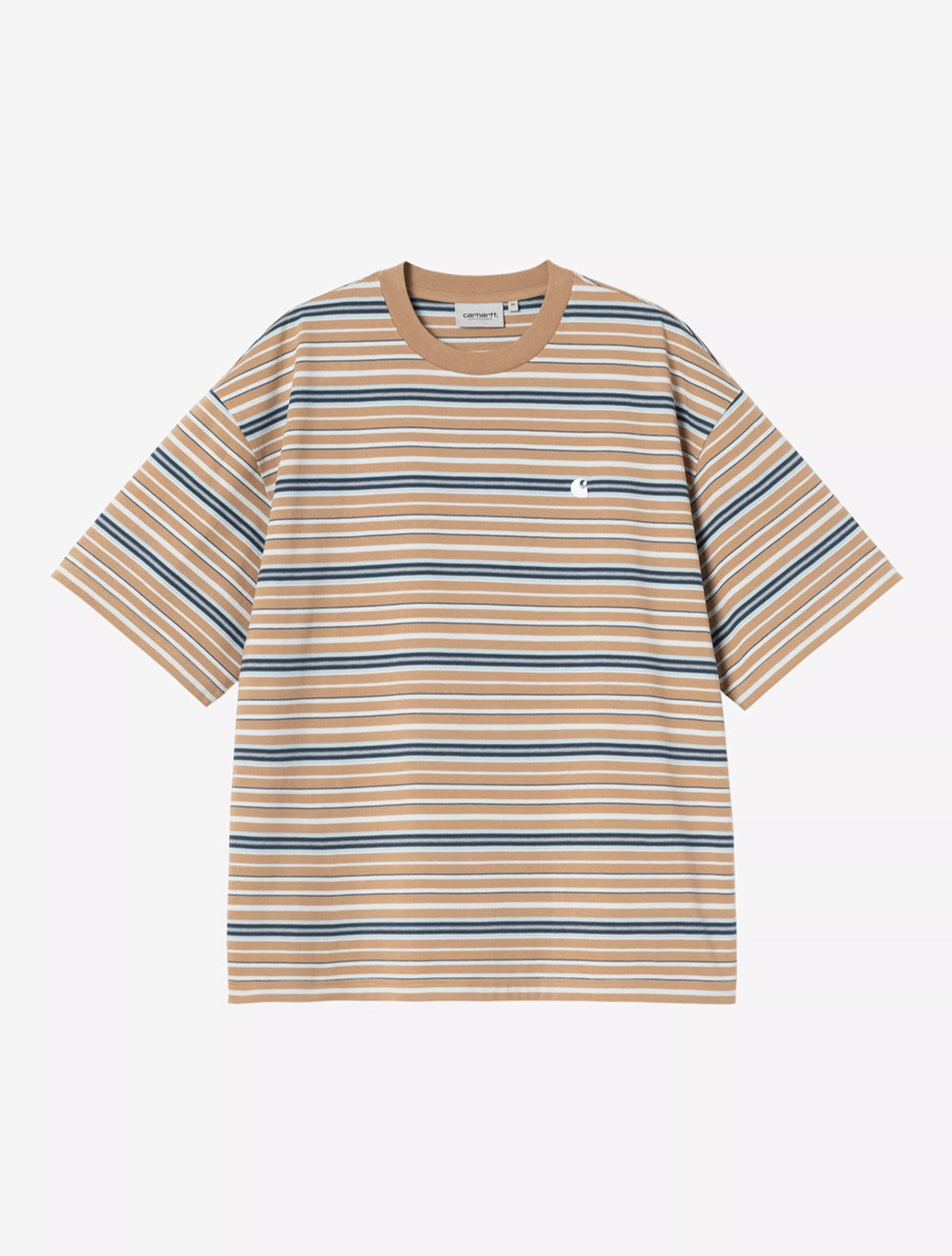 Carhartt WIP S/S Zane T-Shirt - Beige Stripe