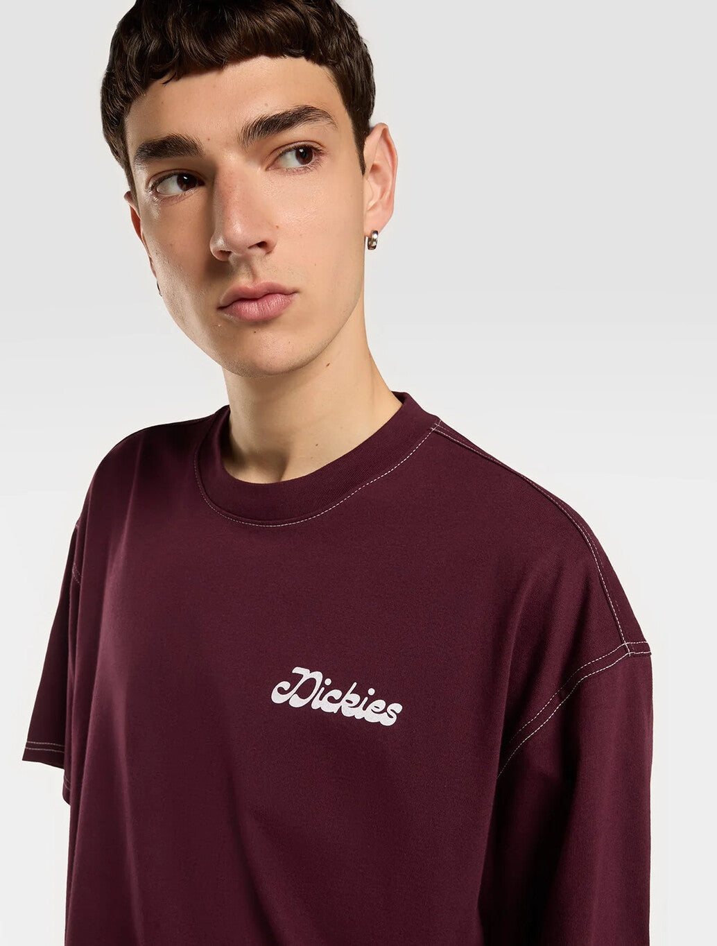 Dickies Cornville Midweight T-Shirt in Maroon