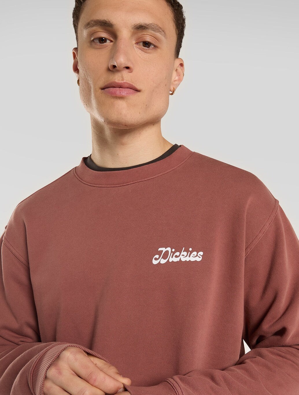 Dickies Cornville Sweatshirt in Maroon