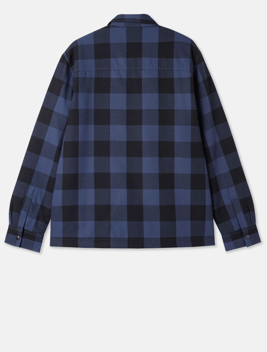 Dickies - Sherpa Lined Sacramento Shirt - Navy/Blue Check