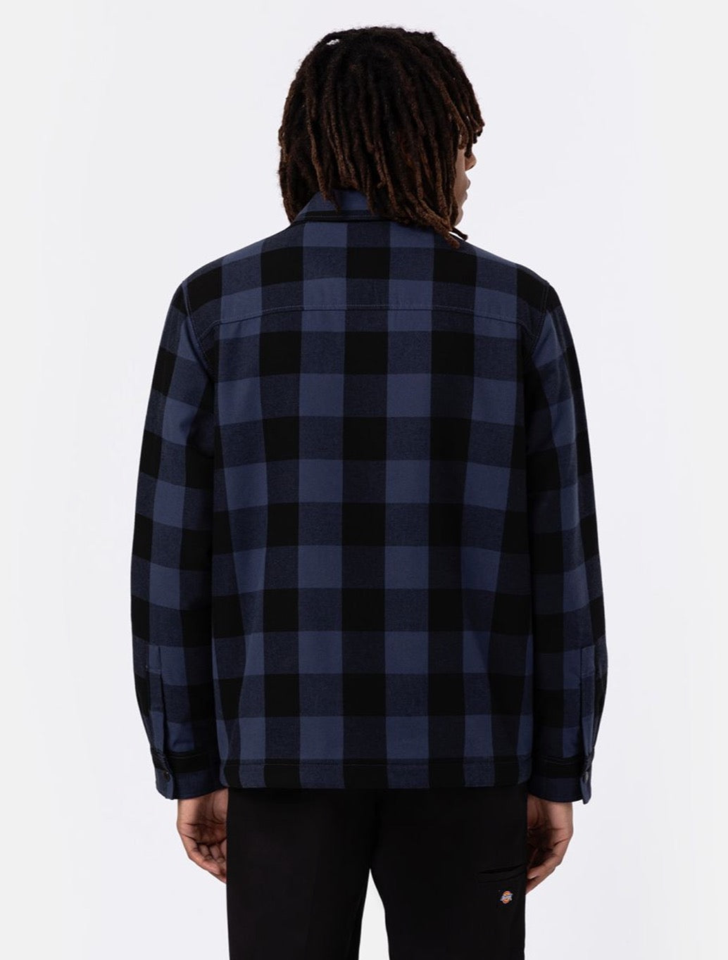 Dickies - Sherpa Lined Sacramento Shirt - Navy/Blue Check