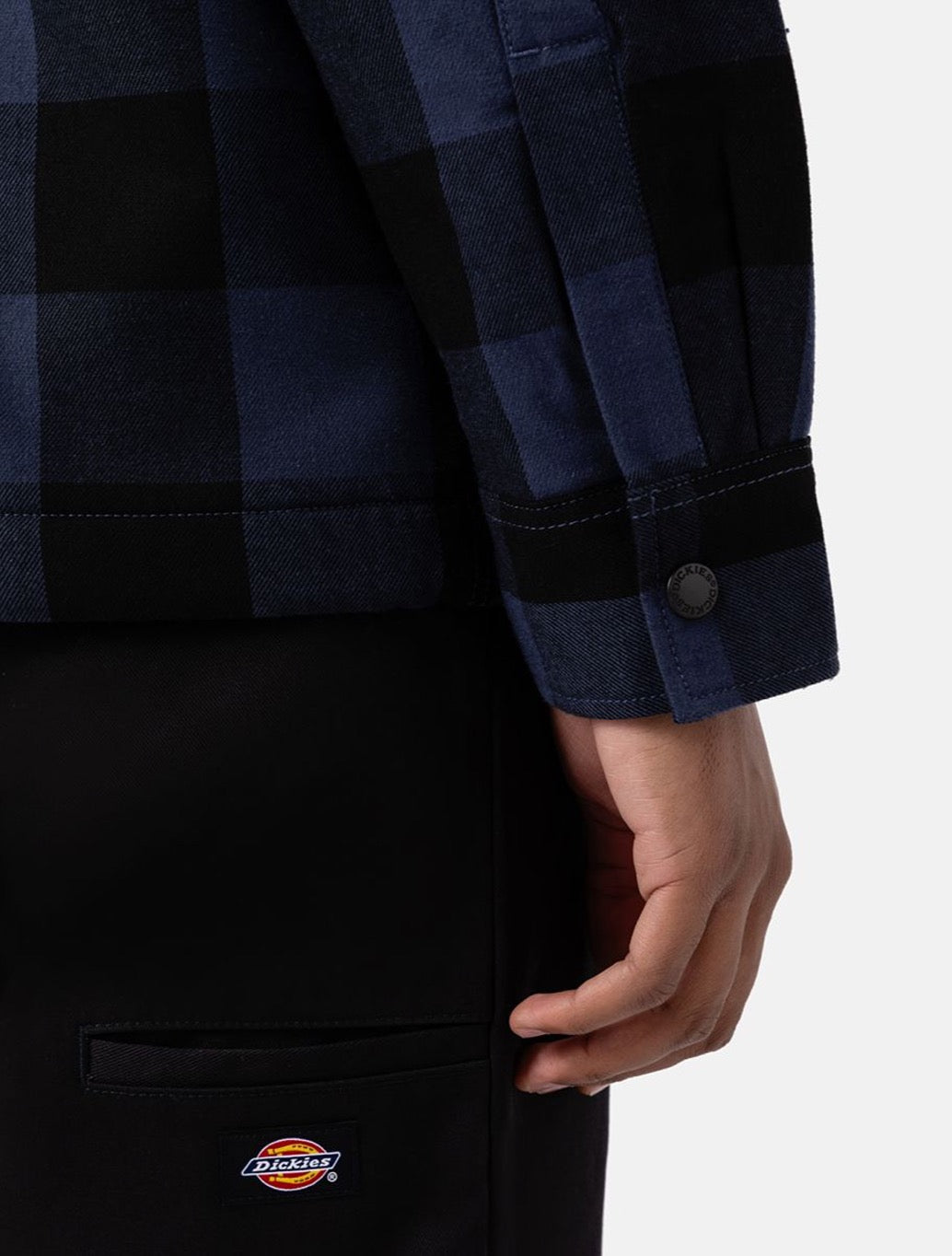 Dickies - Sherpa Lined Sacramento Shirt - Navy/Blue Check
