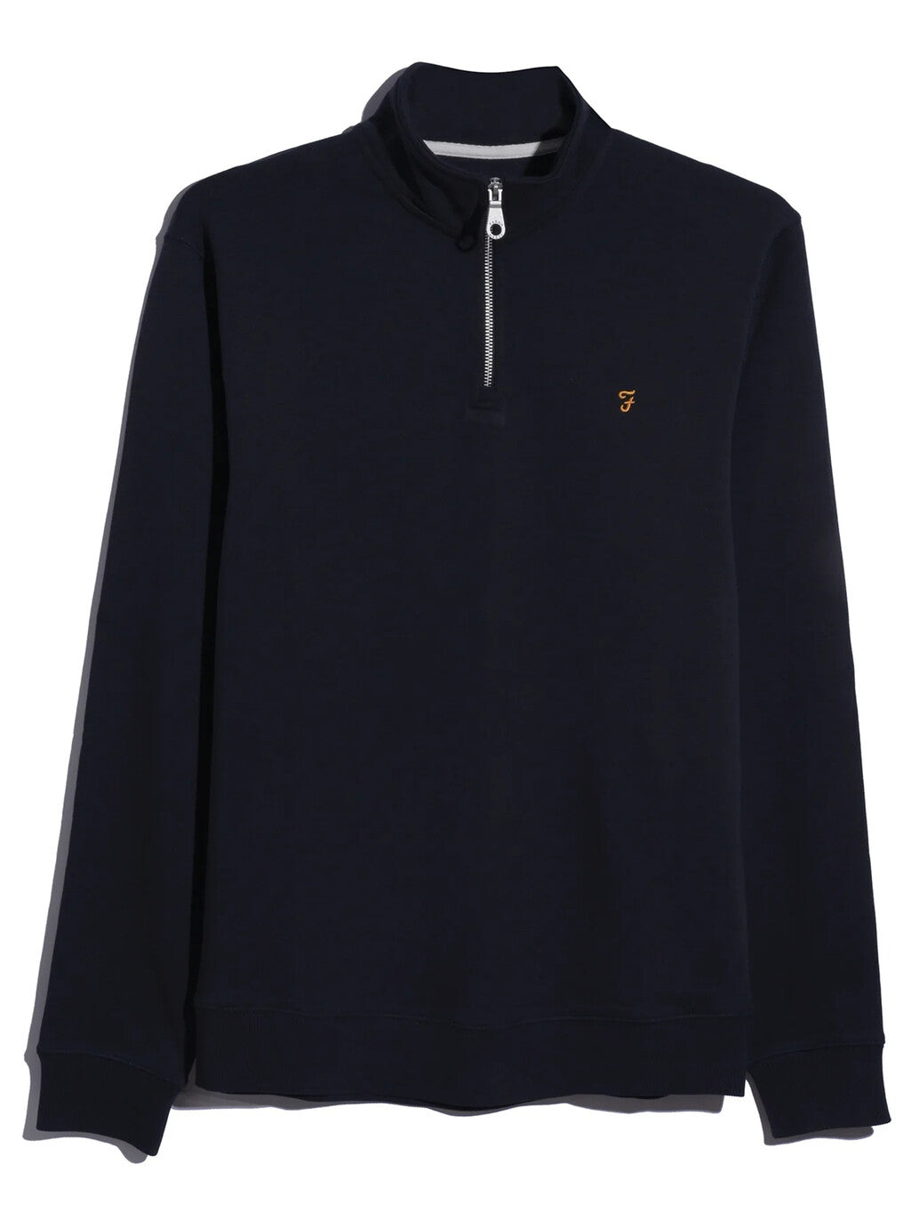 Farah Arnold Quarter Zip Sweatshirt in Navy