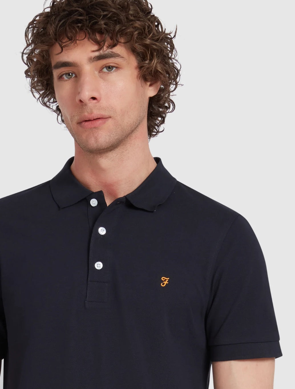 Farah - Blanes Slim Fit Organic Cotton Polo Shirt - Navy