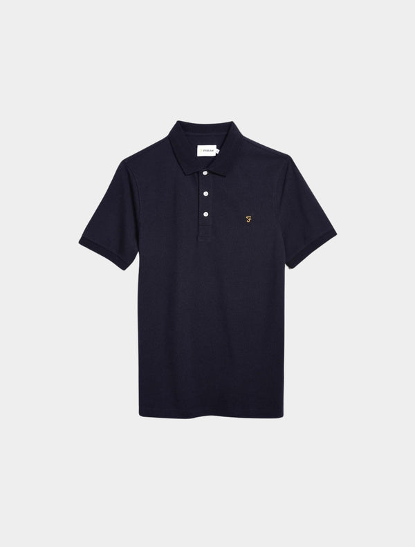 Farah - Blanes Slim Fit Organic Cotton Polo Shirt - Black
