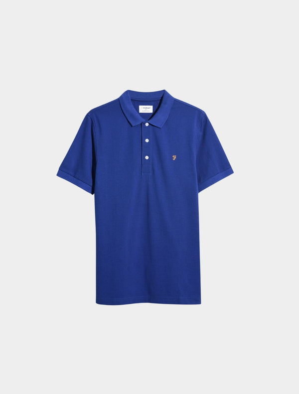 Farah - Blanes Slim Fit Organic Cotton Polo Shirt - Dark Blue