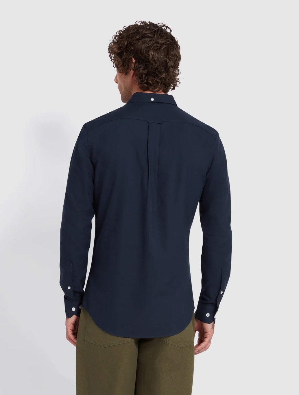 Farah - Brewer Slim Fit Organic Cotton Oxford Shirt - Navy