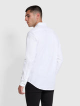 Farah - Brewer Slim Fit Organic Cotton Oxford Shirt - White