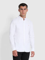 Farah - Brewer Slim Fit Organic Cotton Oxford Shirt - White