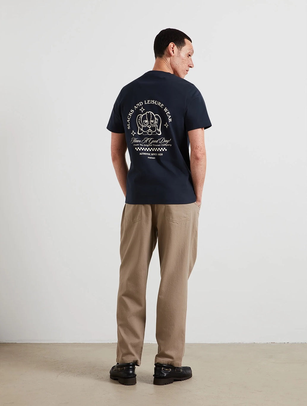 Farah - Byron Graphic T-Shirt - Navy