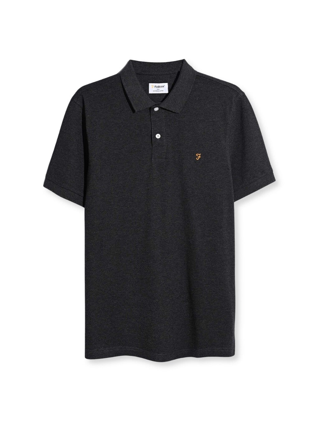 Farah Cunningham Polo Shirt in Charcoal