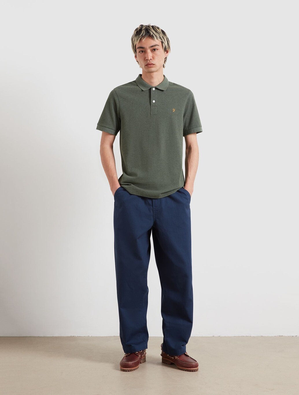 Farah Cunningham Polo Shirt in Dark Green