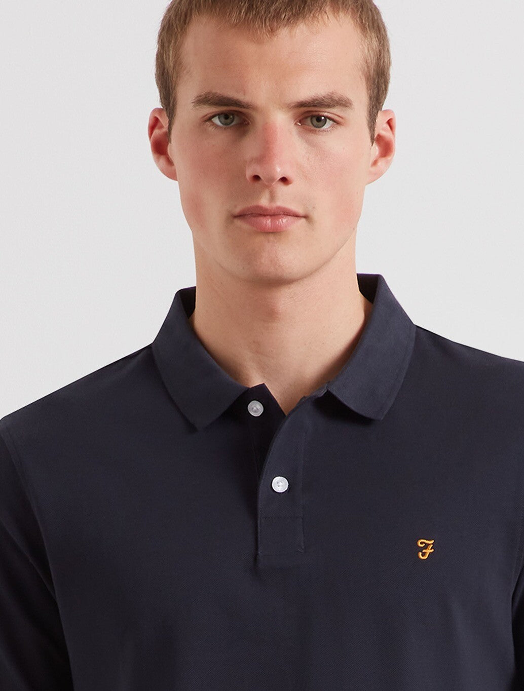 Farah Cunningham Polo Shirt in Navy