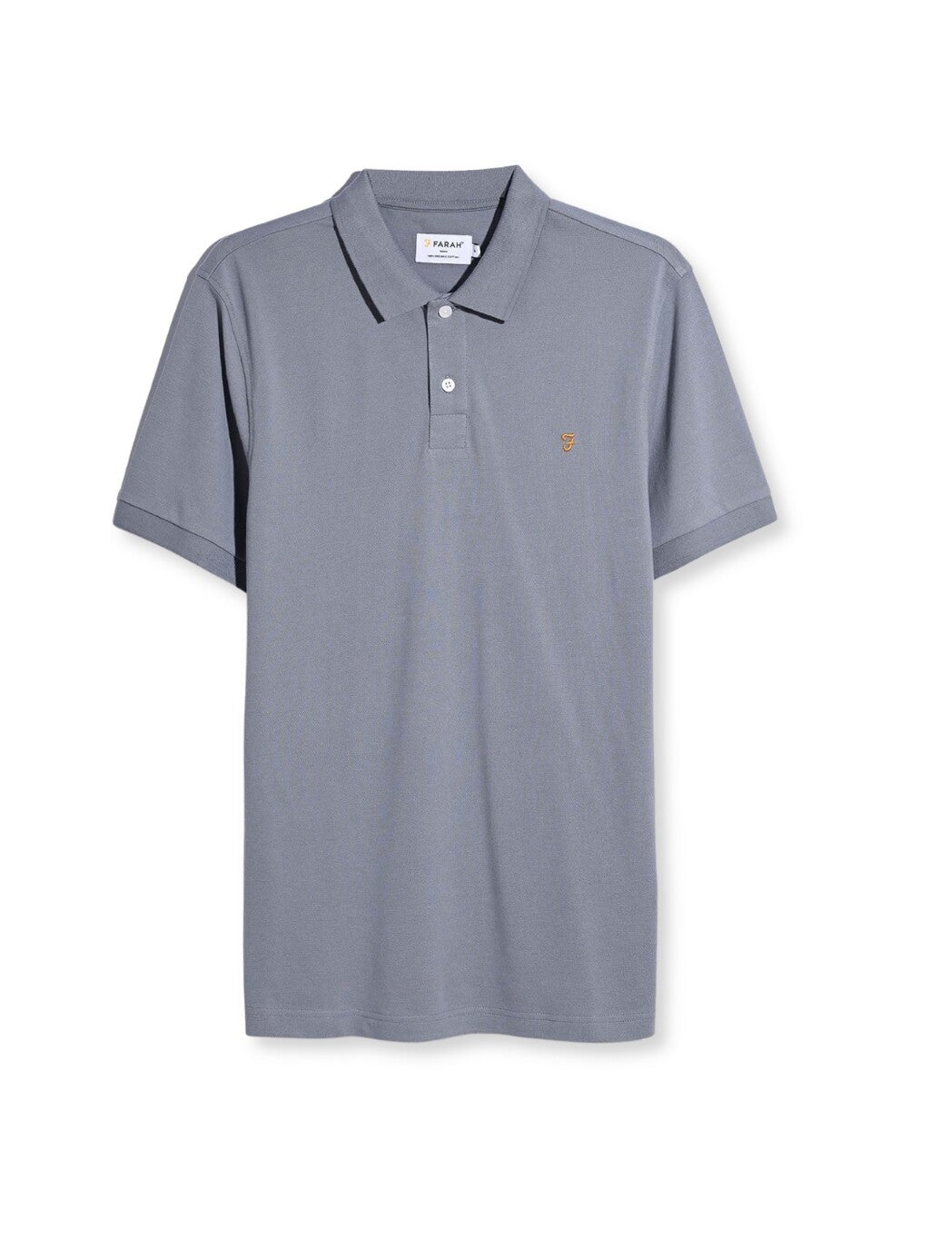 Farah Cunningham Polo Shirt in Pale Blue