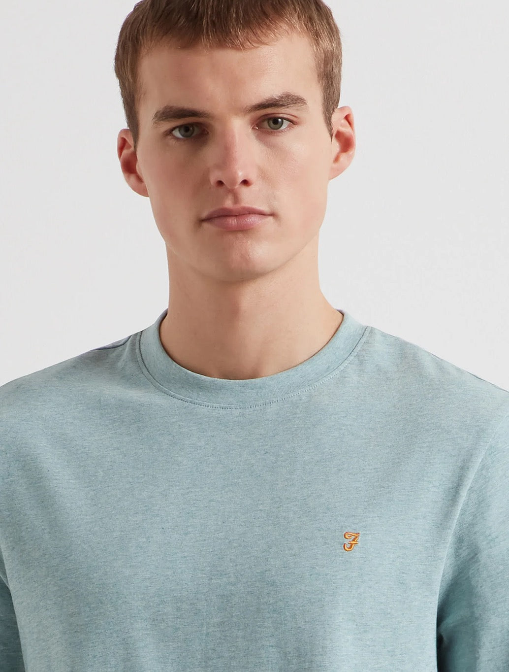 Farah - Danny Regular Fit Organic Cotton T-Shirt - Mint Green