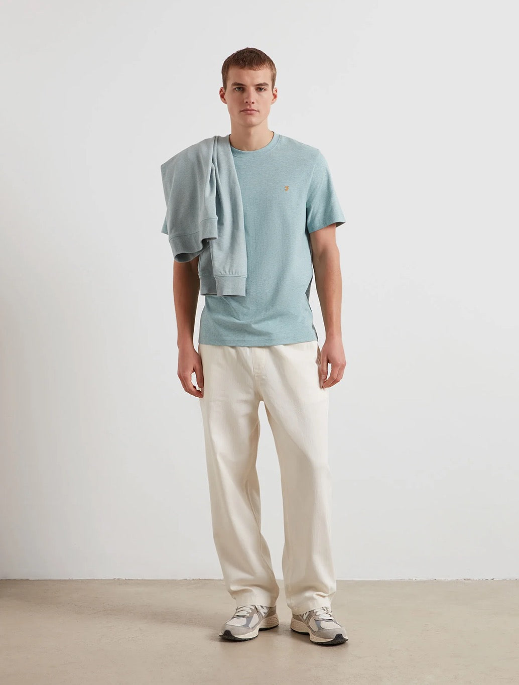 Farah Danny Regular Fit Organic Cotton T-Shirt - Mint Green