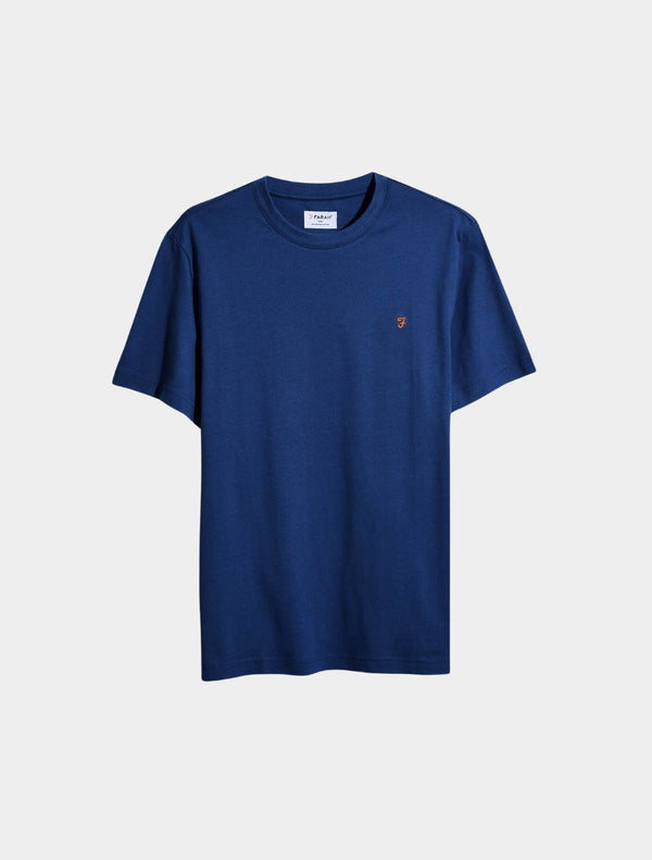 Farah - Danny Regular Fit Organic Cotton T-Shirt - Dark Blue