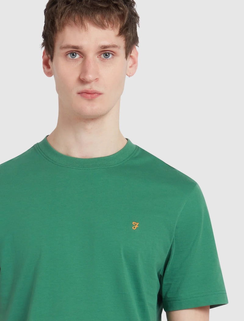 Farah - Danny Regular Fit Organic Cotton T-Shirt - Green