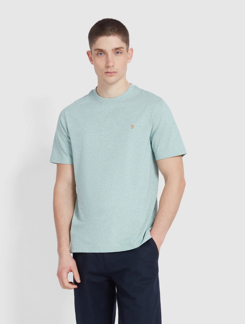 Farah - Danny Regular Fit Organic Cotton T-Shirt - Light Green