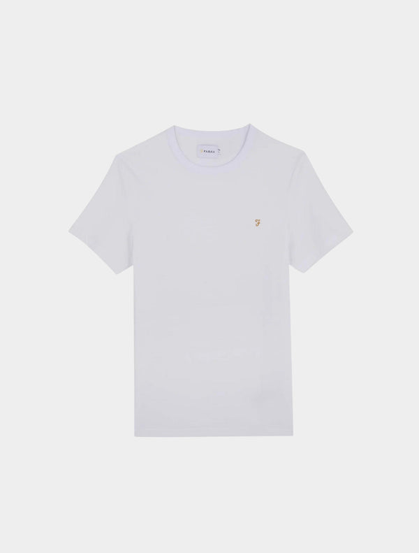 Farah - Danny Regular Fit Organic Cotton T-Shirt - White