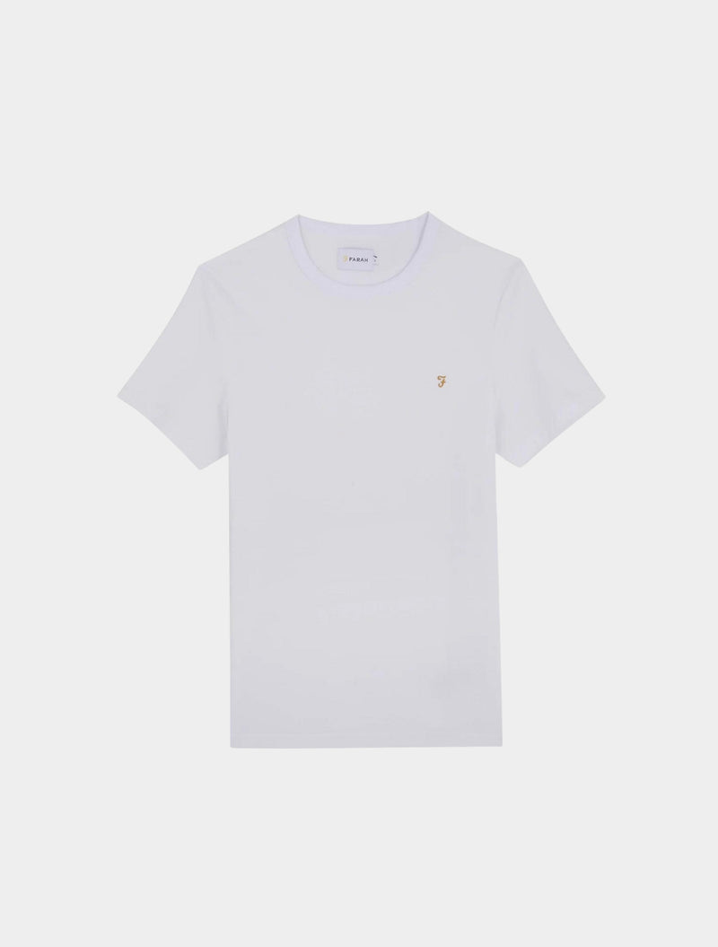 Farah - Danny Regular Fit Organic Cotton T-Shirt - White