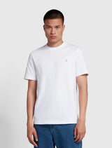 Farah - Danny Regular Fit Organic Cotton T-Shirt - White