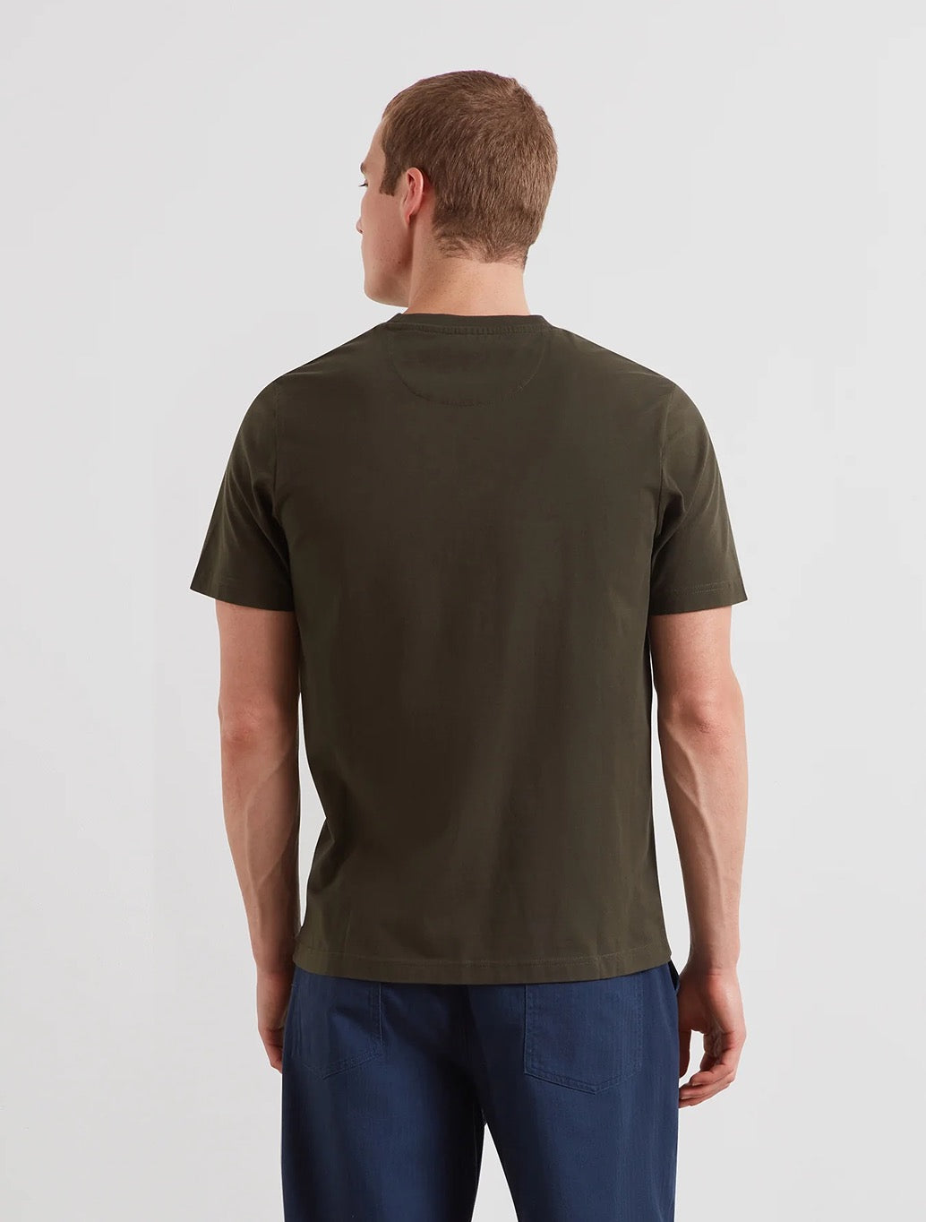 Farah Danny Regular Fit Organic Cotton T-Shirt in Dark Green