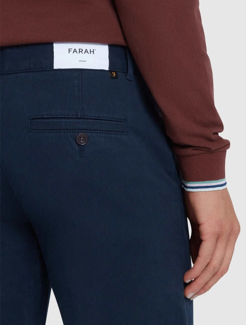 Farah - Elm Slim Fit Chinos - Navy