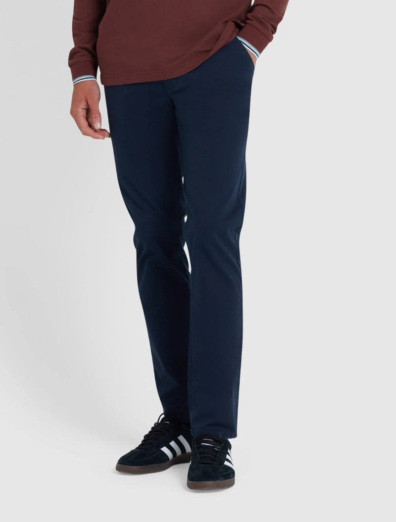 Farah - Elm Slim Fit Chinos - Navy