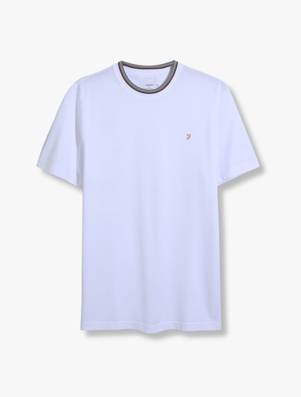 Farah - Elton Tipped Pique T-Shirt - White