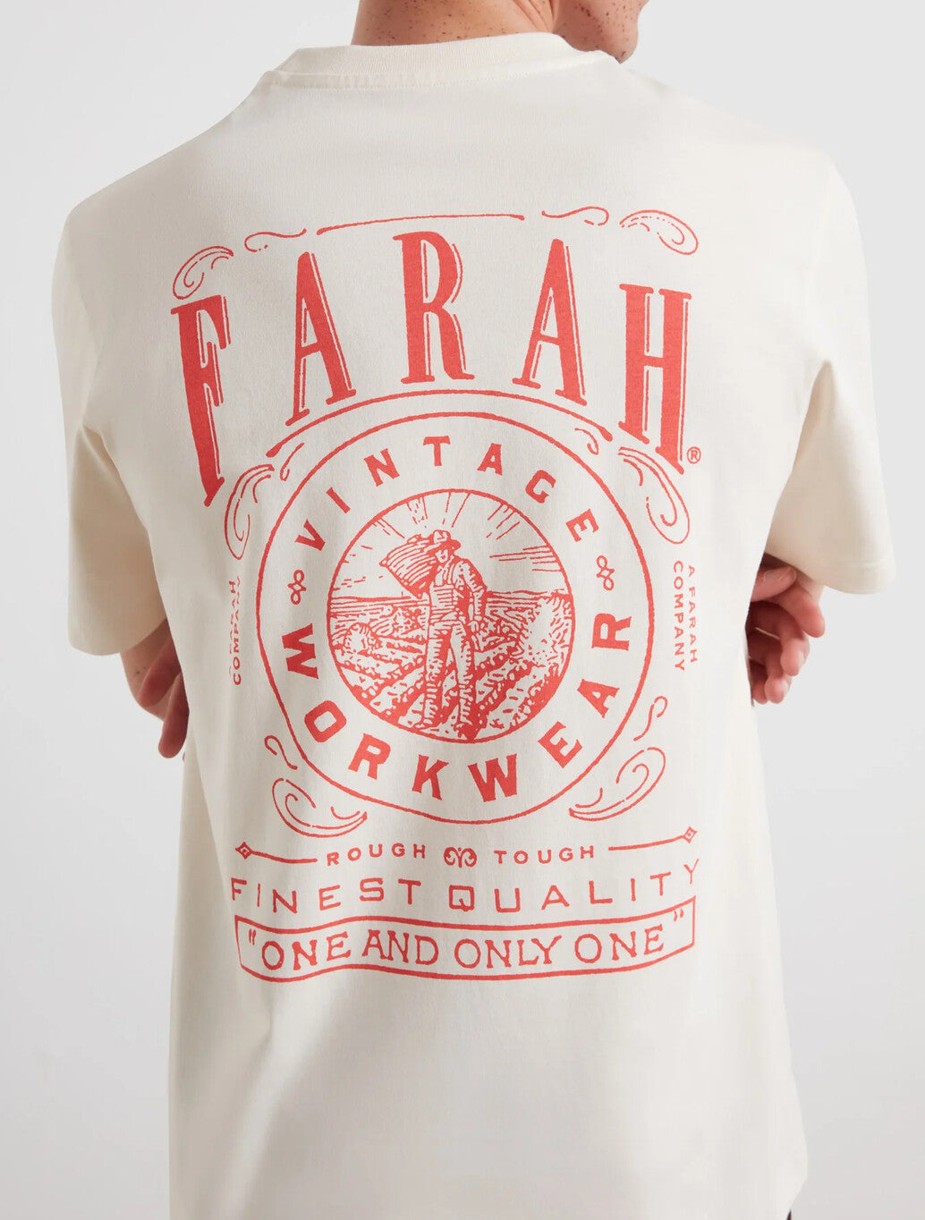 Farah Haise Graphic T-Shirt in Ecru