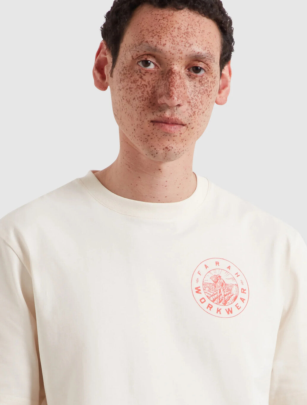 Farah Haise Graphic T-Shirt in Ecru