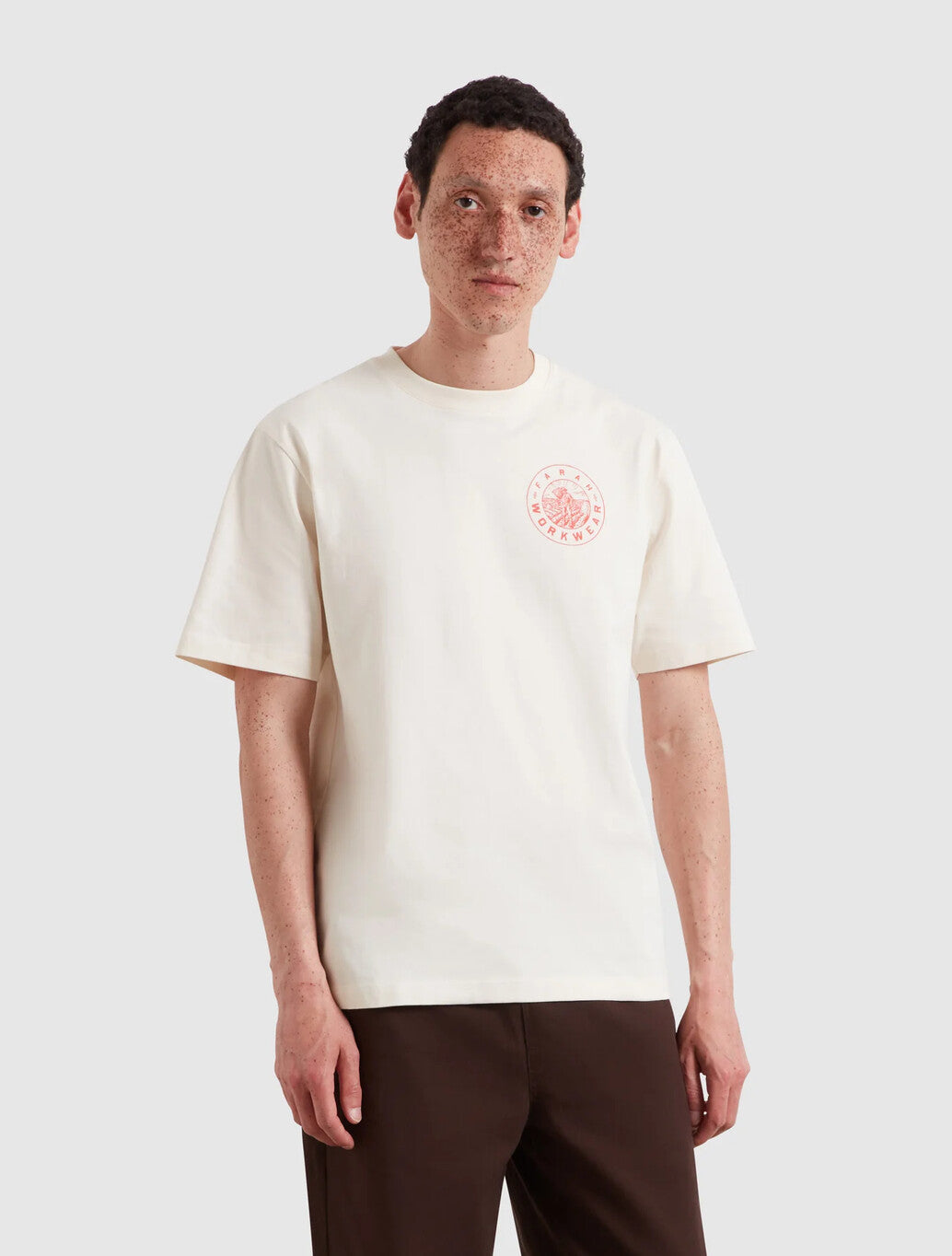 Farah Haise Graphic T-Shirt in Ecru