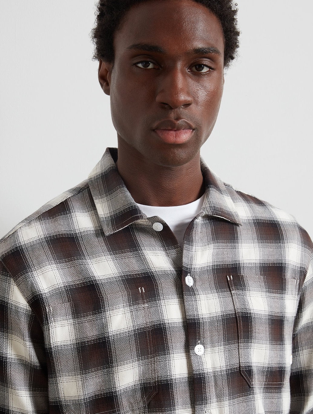 Farah - Lavelle Check Overshirt - Black Brown Check