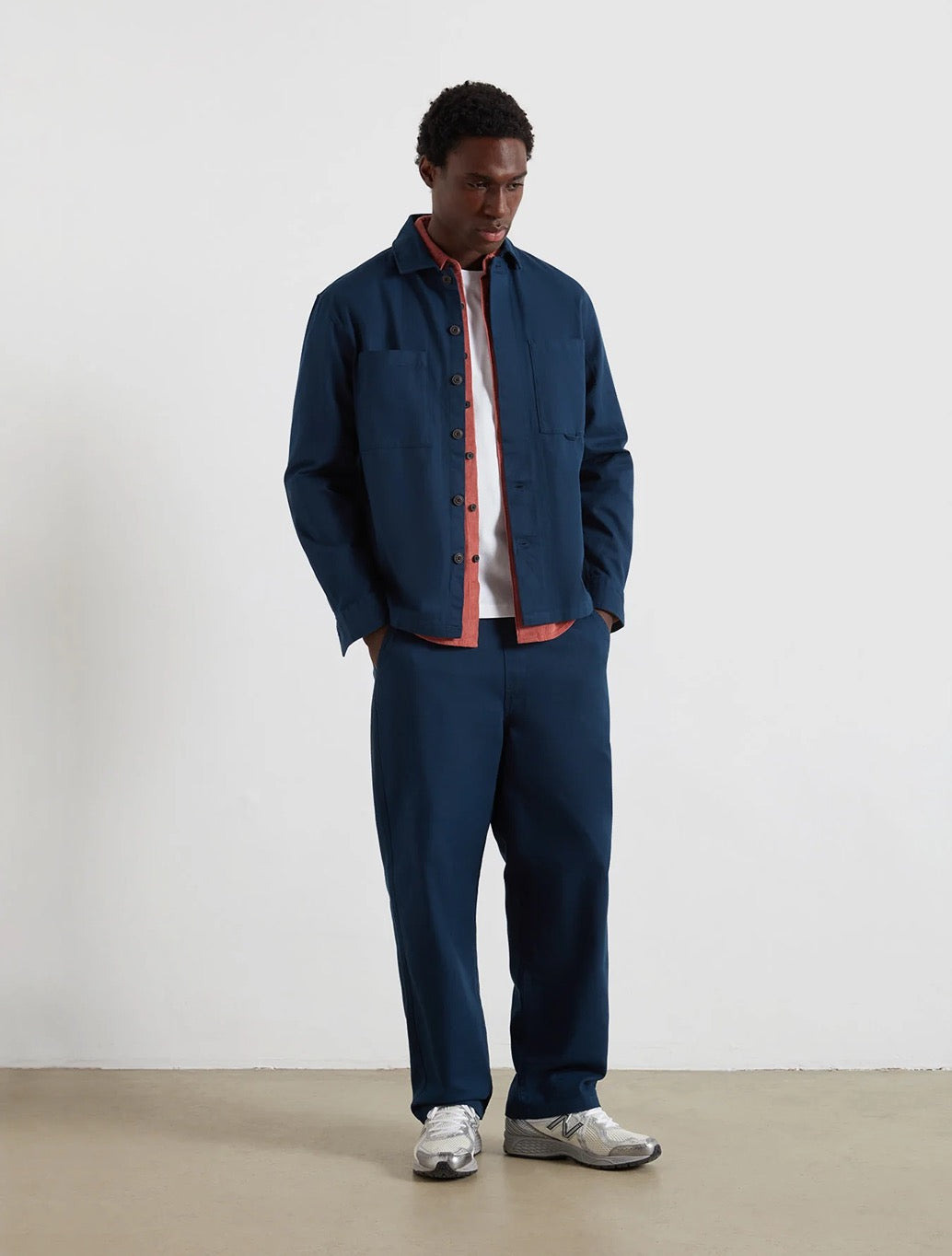 Farah Marshall Overshirt - Navy