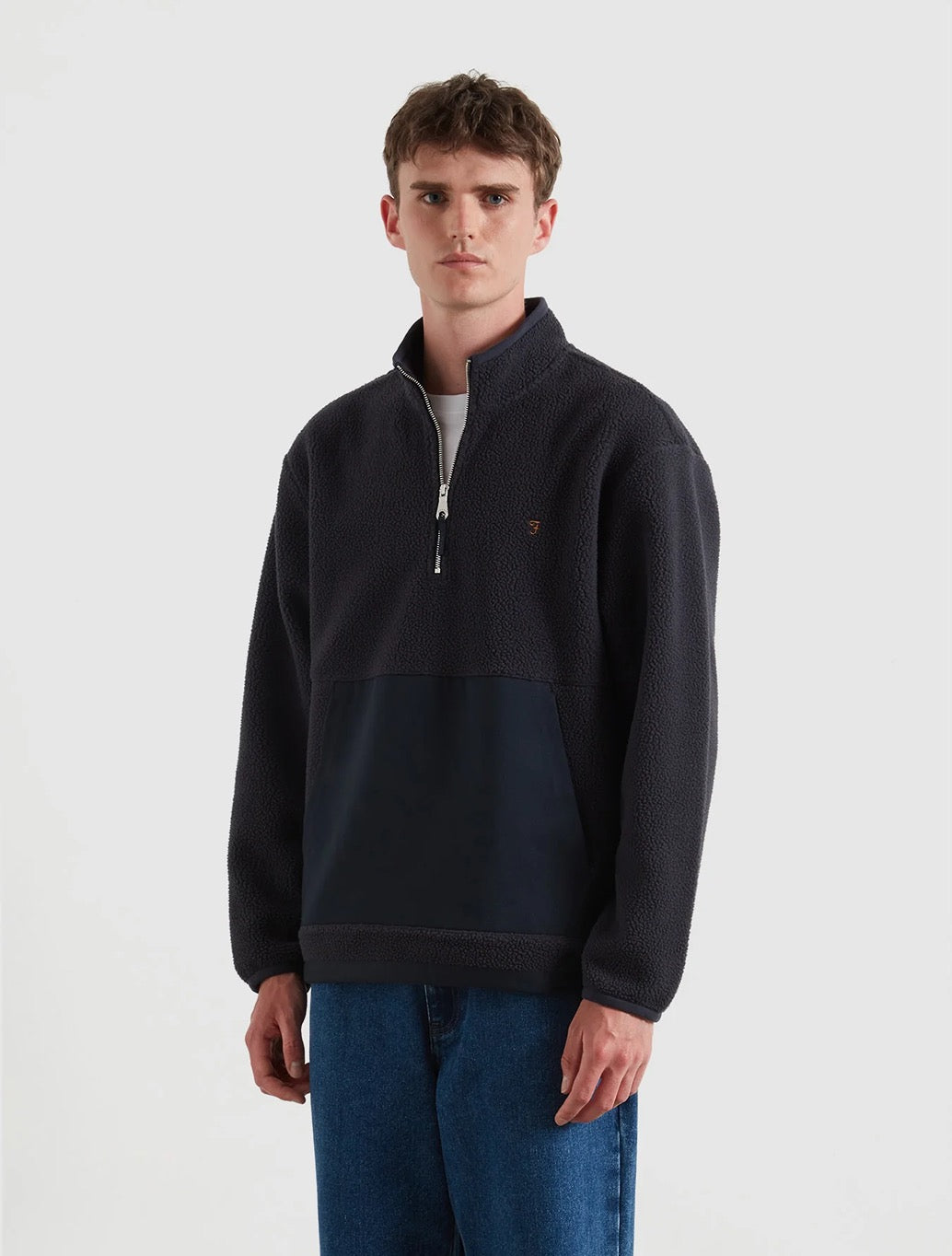 Farah - Mews Fleece - Navy