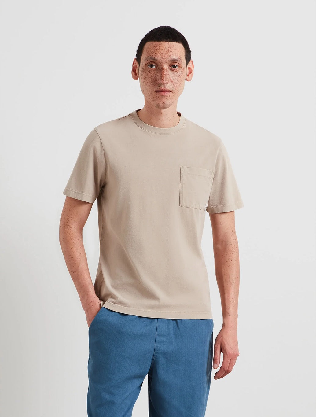 Farah - Stacy Pocket T-Shirt - Light Brown