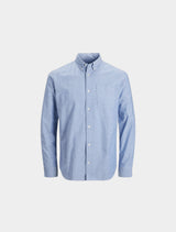 Jack & Jones - Brook Oxford Slim-Fit Shirt - Light Blue