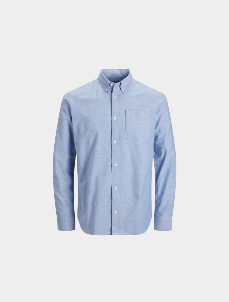 Jack & Jones - Brook Oxford Slim-Fit Shirt - Light Blue