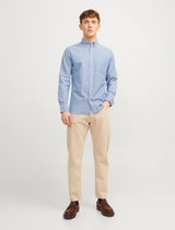 Jack & Jones - Brook Oxford Slim-Fit Shirt - Light Blue