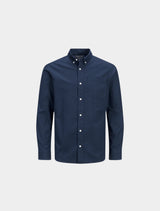 Jack & Jones - Brook Oxford Slim-Fit Shirt - Navy