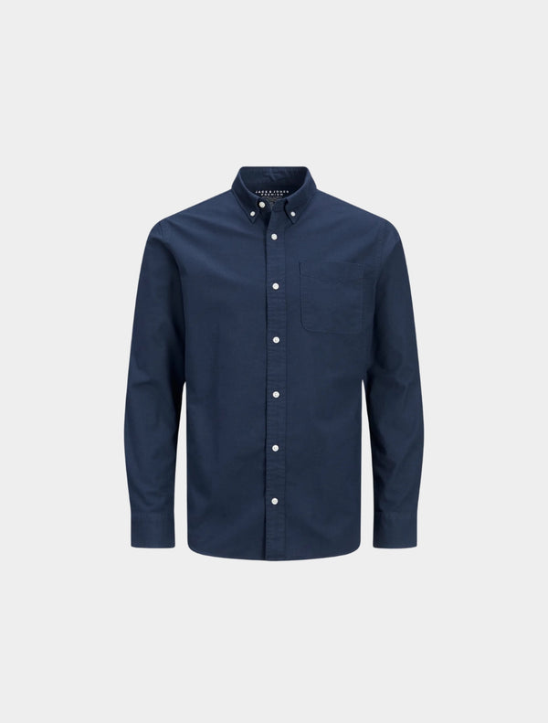 Jack & Jones - Brook Oxford Slim-Fit Shirt - Navy