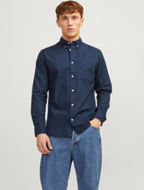 Jack & Jones - Brook Oxford Slim-Fit Shirt - Navy