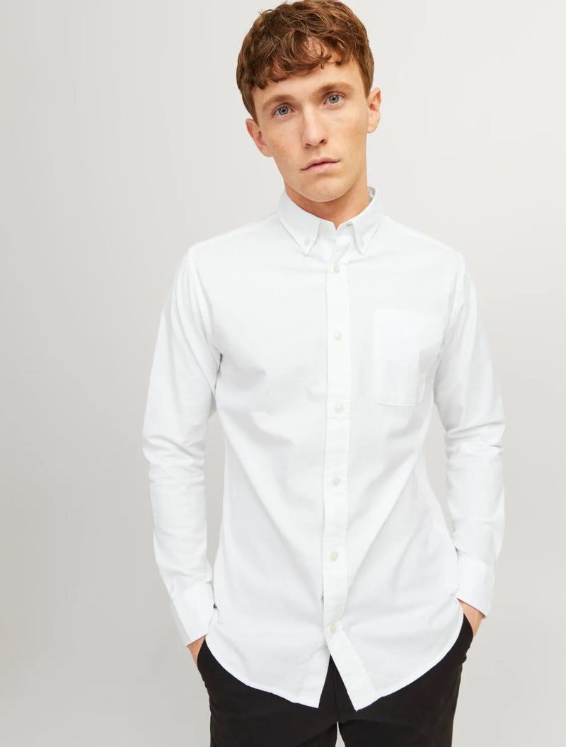 Jack & Jones - Brook Oxford Slim-Fit Shirt - White