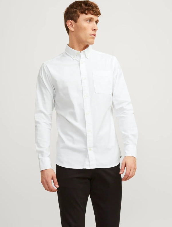 Jack & Jones - Brook Oxford Slim-Fit Shirt - White