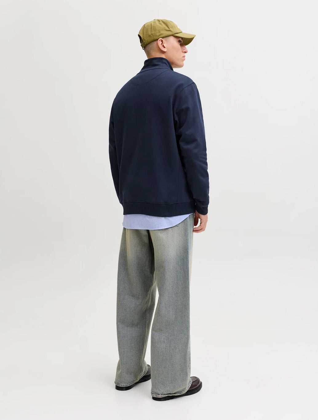 Jack & Jones - Originals Half Zip Sweatshirt - Navy